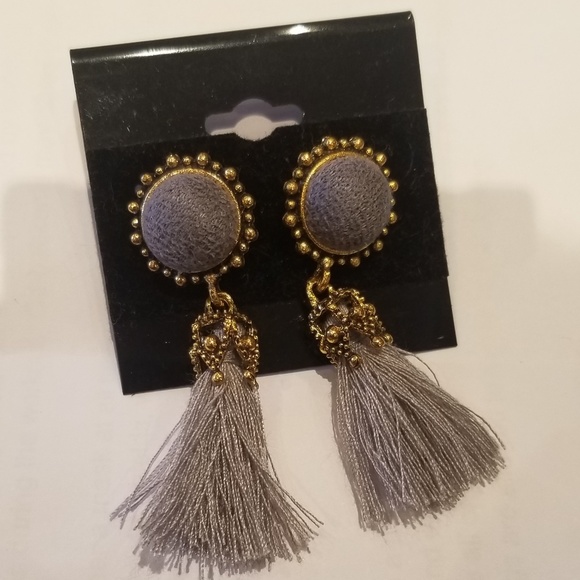 Vintage Hoop Tassel Stud Hook Earrings (Multiple Styles) - Picture 2 of 6